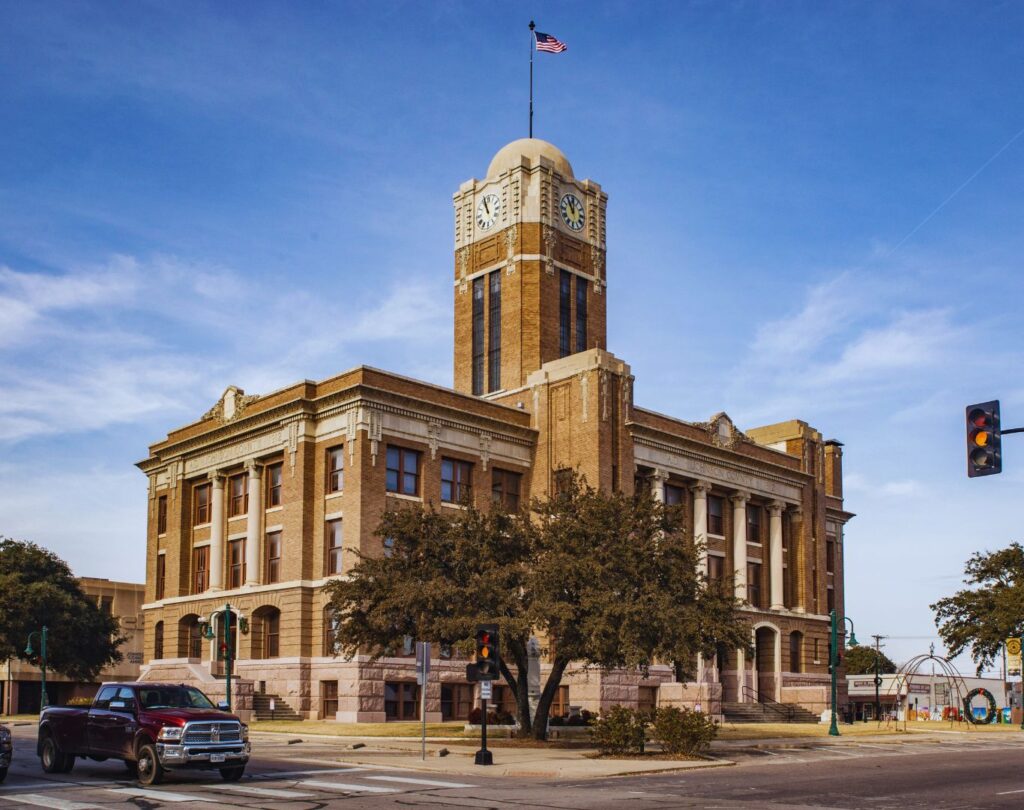 The Johnson County Courthouse, Johnson County, TX